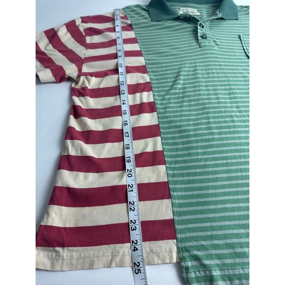 Urban Outfitters SMALL Patchwork Polo Men's Shirt Asymmetrical Y2K RARE - Picture 9 of 11